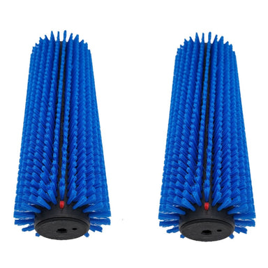 93218.1 - Hard Cylindrical Brush set For The Tornado Vortex 18 CRB Carpet and Floor Scrubber, blue color Bristle close up