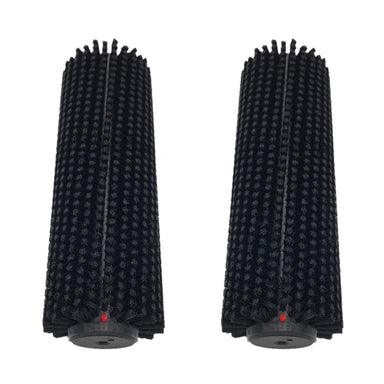93216.1 - Standard Cylindrical Brush replacement set For The Tornado Vortex 18 CRB Carpet and Floor Scrubber, black color Bristle close up