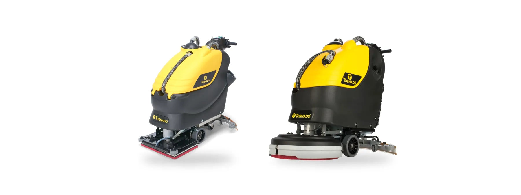 Tornado OB 20/14 orbital and Tornado BD 20/11L walk-behind floor scrubbers