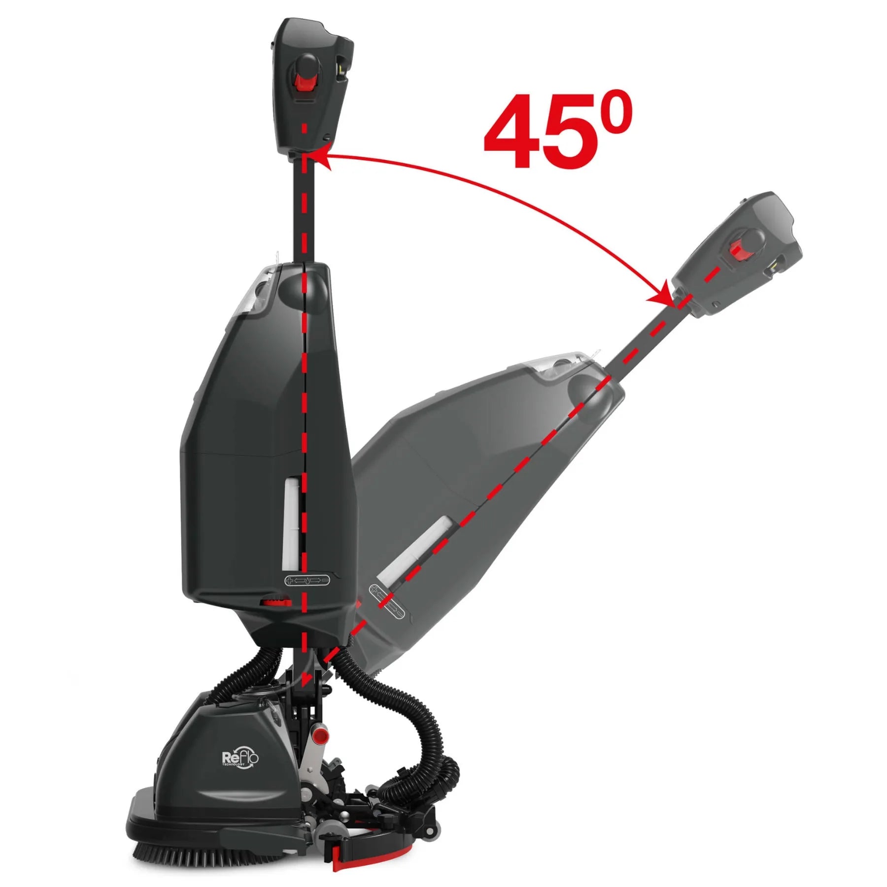 NaceCare 244NX Ultra-Compact Scrubber 45 degree angle inclination