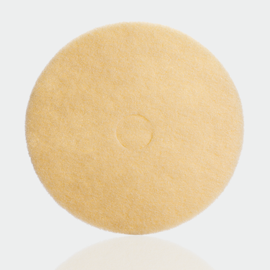 Orbot AgiClean yellow encapsulation scrub pad on a white background