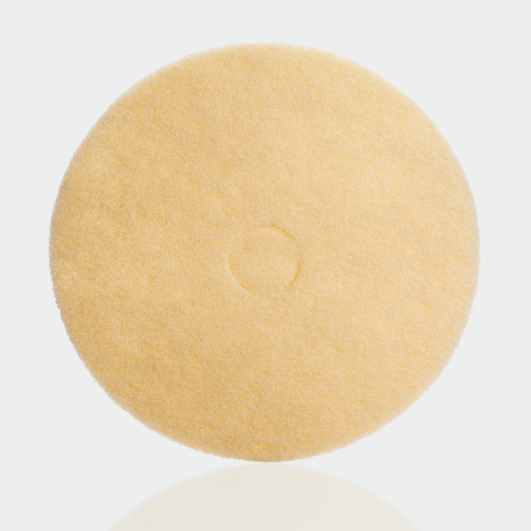 Orbot AgiClean yellow encapsulation scrub pad on a white background