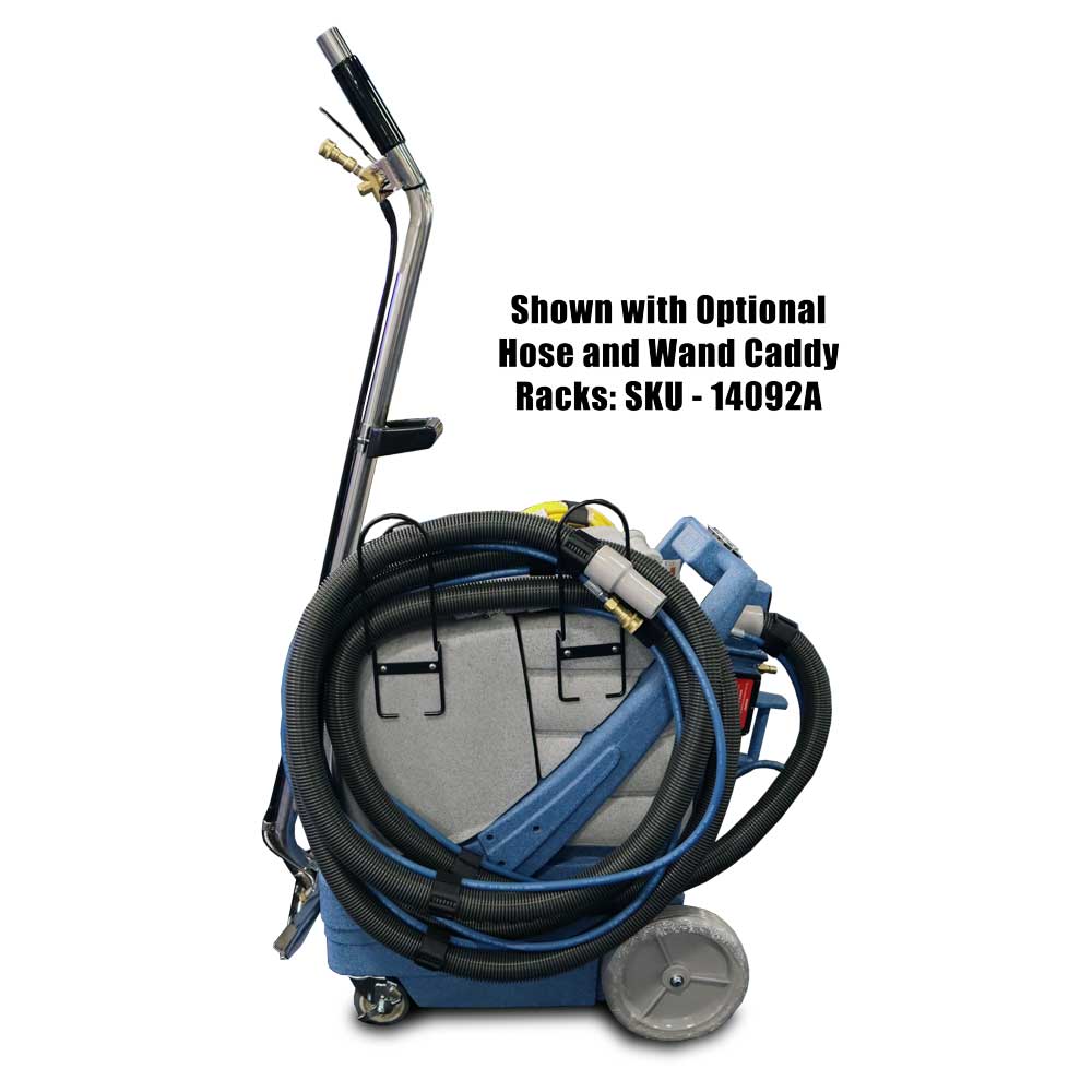 EDIC Galaxy 2000 carpet extractor hose racks, left side