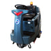 Front left view with upper angle of the ICE RS26L+ Lithium-Ion Battery Powered Ride-On Floor Scrubber