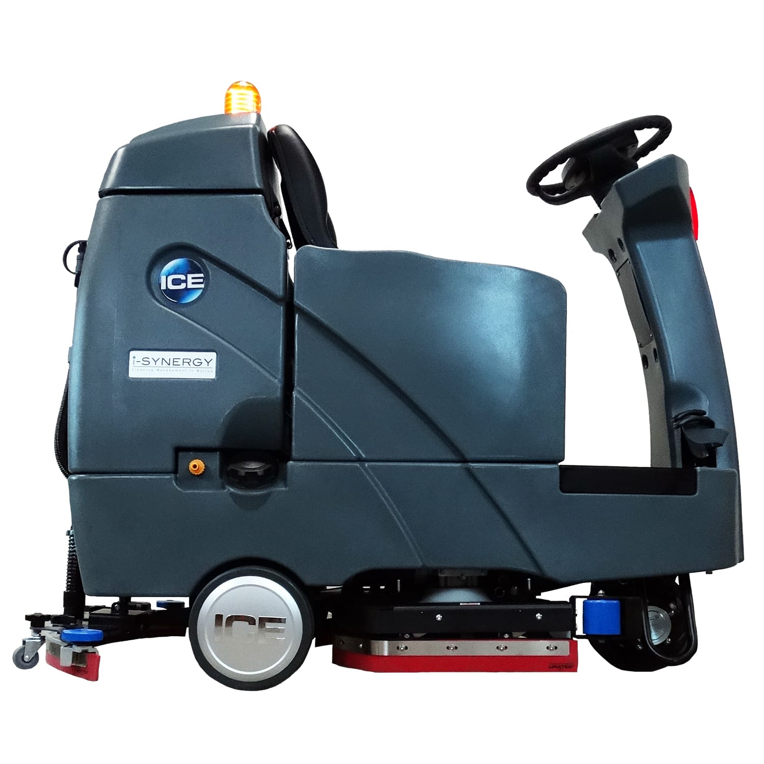 Right Side view of the ICE RS26L+ Lithium-Ion Battery Powered Ride-On Floor Scrubber
