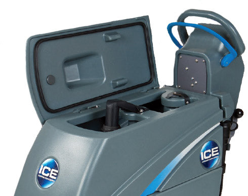 ICE® i18B 18" AGM Battery Powered Walk-Behind Floor Scrubber - 9 gal