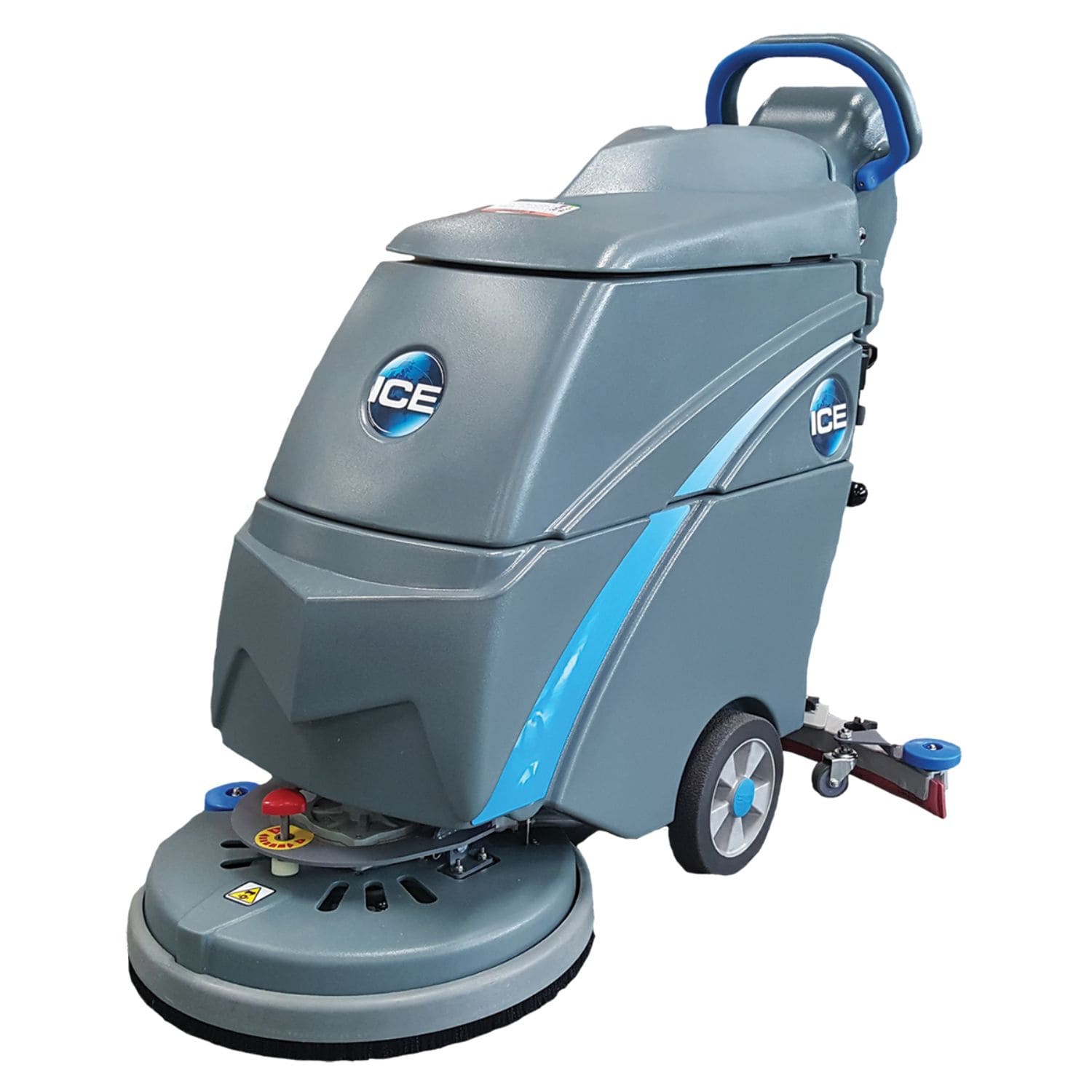 ICE® i18B 18" AGM Battery Powered Walk-Behind Floor Scrubber - 9 gal