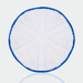 Orbot 11 inch MicroFiber pad for the SLiM, white pad with blue border viewed from above