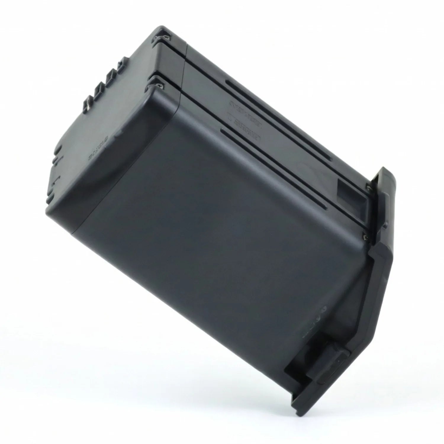 Black rectangular battery for the Duplex Ultra 45 Ultra-Compact Scrubber on a white background