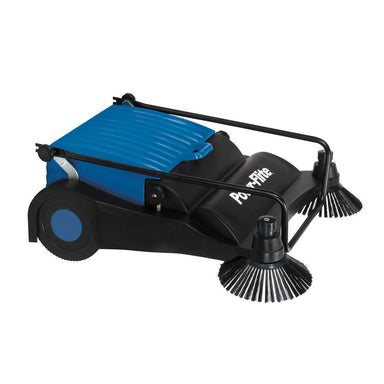 Powr-Flite Manual Sweeper With Handle Folded Down