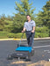 Powr-Flite 32" Manual Push Sweeper In Use In Parking Lot