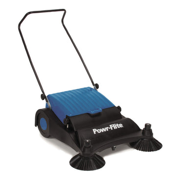 Powr-Flite 32" Manual Push Sweeper Front Angled Main View