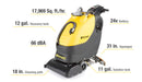 Tornado BR 18/11 Automatic Scrubber Main Specifications Breakdown Picture
