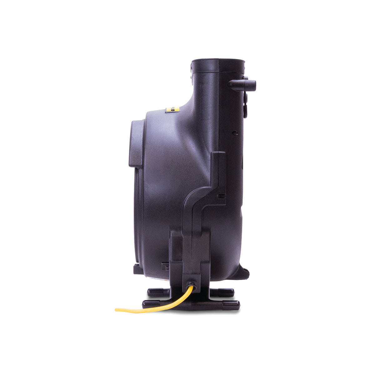 Tornado® Windshear Storm Air Mover, Deluxe Edition (#98780) - A side view of the Tornado® Windshear Storm Air Mover. Folded Kickstand Visible.