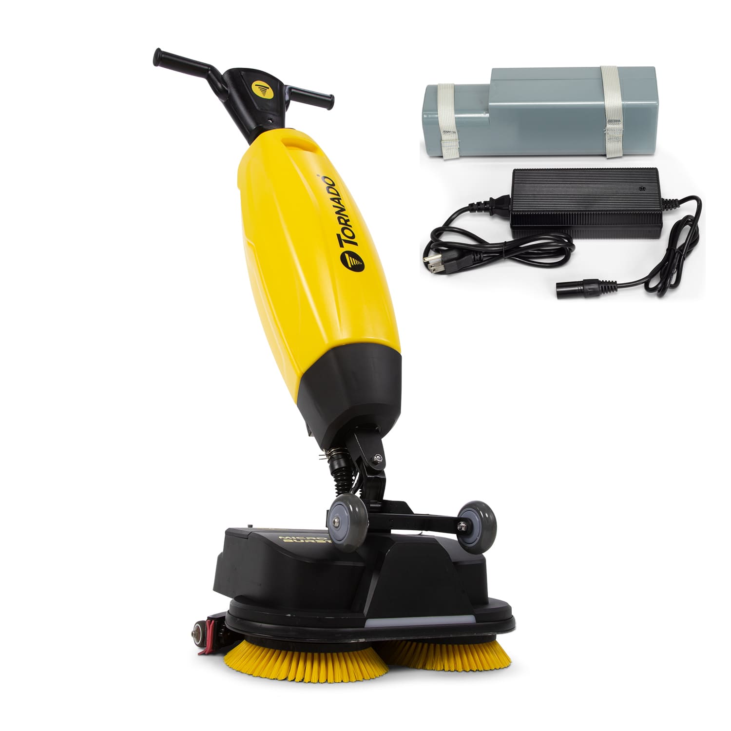 Tornado Microburst Image Showing the machine and its battery and charger