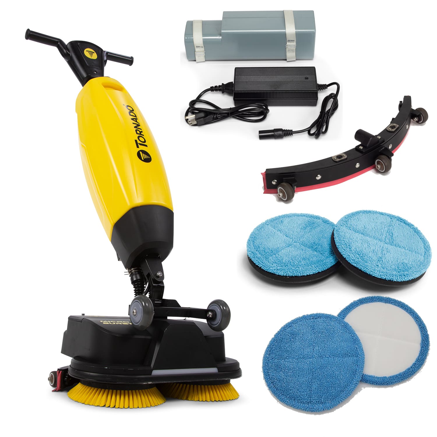 Tornado® Microburst Ultra-Compact Floor Scrubber - Battery Powered