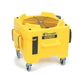 Tornado® Windshear Downdraft Air Mover (#98784) - Front view of a yellow air mover with wheels.