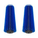 93219.1 - Escalator Cleaning Cylindrical Brush set For The Tornado Vortex 18 CRB Carpet and Floor Scrubber, blue color Bristle close up