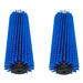 93218.1 - Hard Cylindrical Brush set For The Tornado Vortex 18 CRB Carpet and Floor Scrubber, blue color Bristle close up