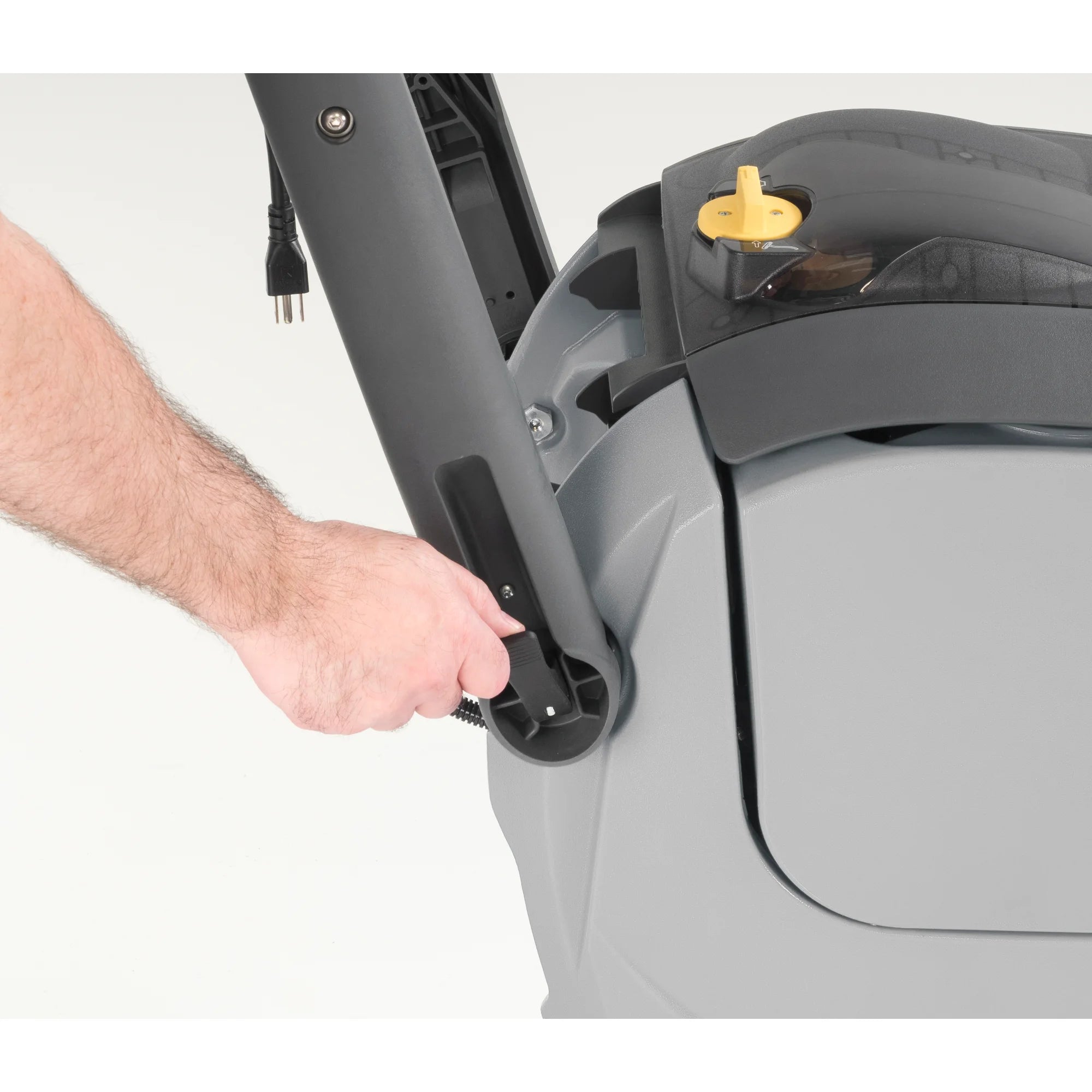 Releasing the ES300 handle to adjust its height