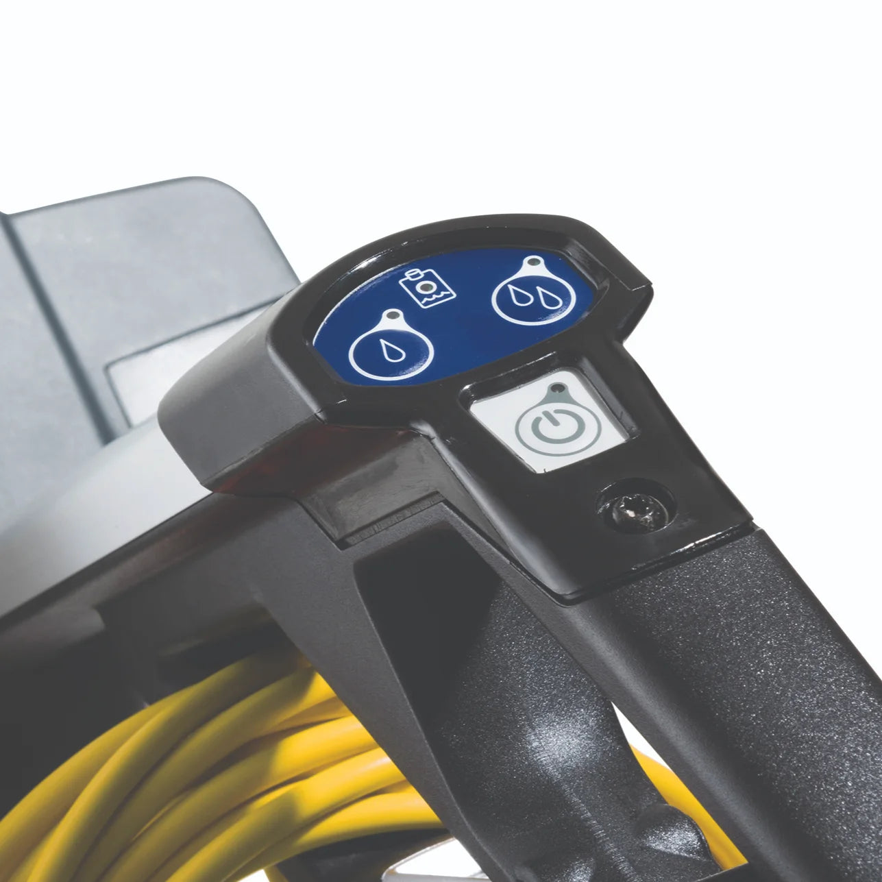 SC100 handle controls with the two solution flow buttons