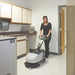 Cleaning a break room floor with the SC351