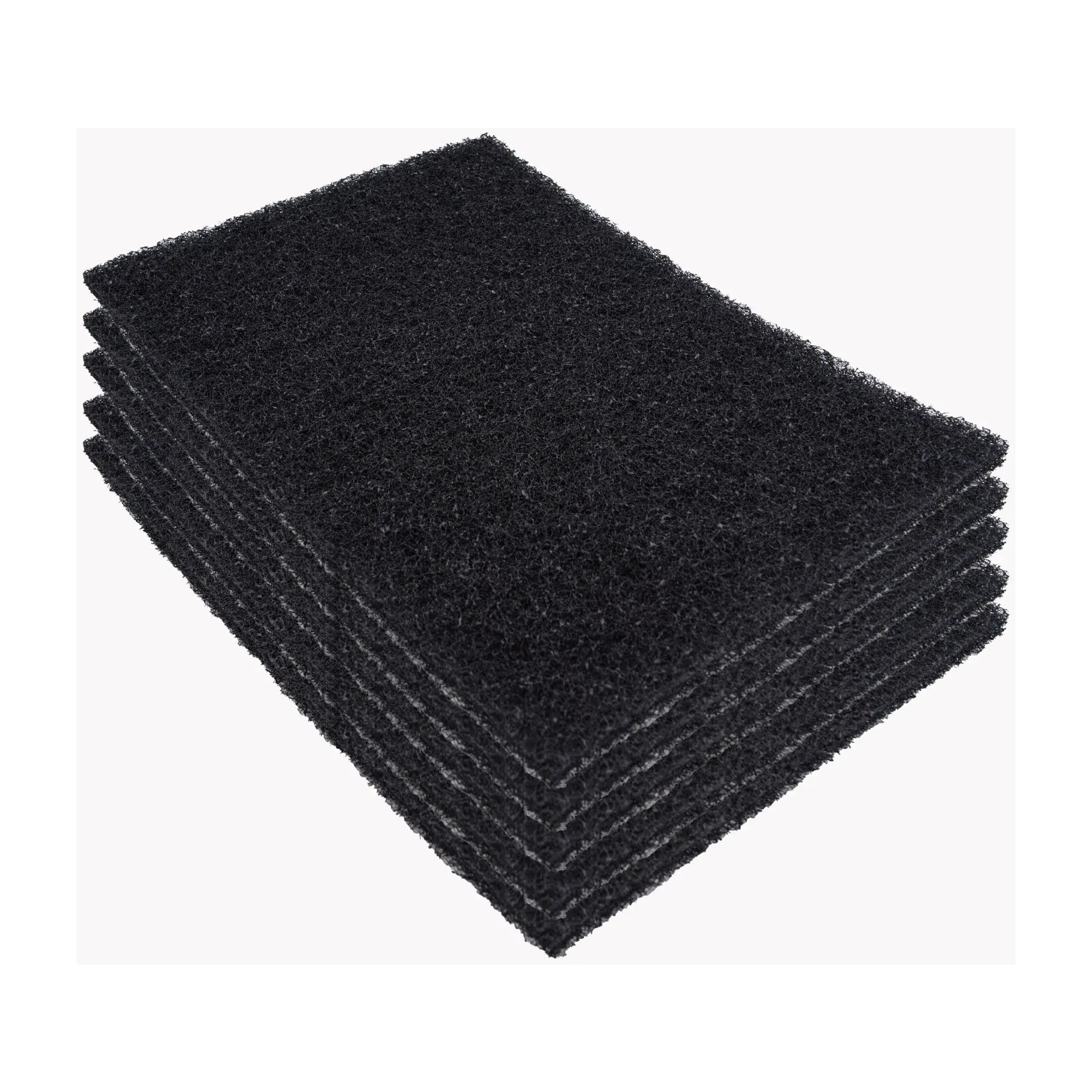 Stack of black Clarke BOOST rectangular stripping pads