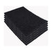 Stack of black Clarke BOOST rectangular stripping pads