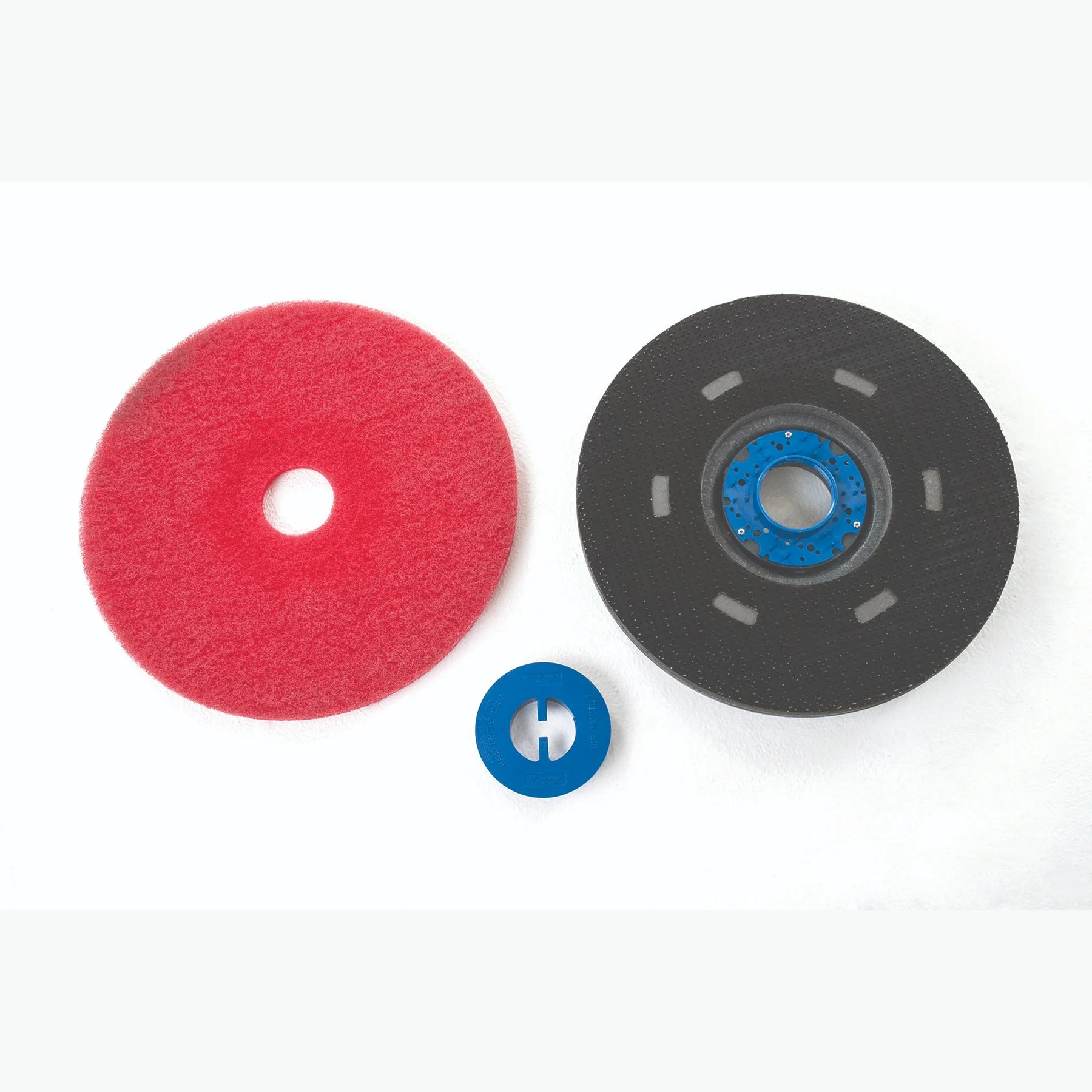 CA30 20B pad holder with a floor pad fitted, pad side