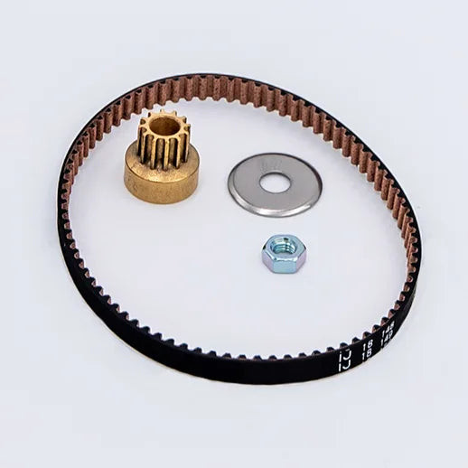 Clarke CarpetMaster 212, 215 and 218 drive belt kit 1470905510 with toothed belt, gear, washer and nut
