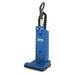 Clarke CarpetMaster 215 15-inch dual motor commercial upright vacuum, blue, front left view