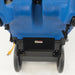 Rear of the Clarke EX20 showing the molded wand caddy and the storage area between the rear wheels