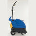 Clarke EX20 carpet extractor seen from the right side with the scrub wand stored upright