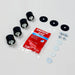 Clarke 56105746 isolator kit: four rubber isolators, rubber washers, flange nuts, flat washers and thread locker