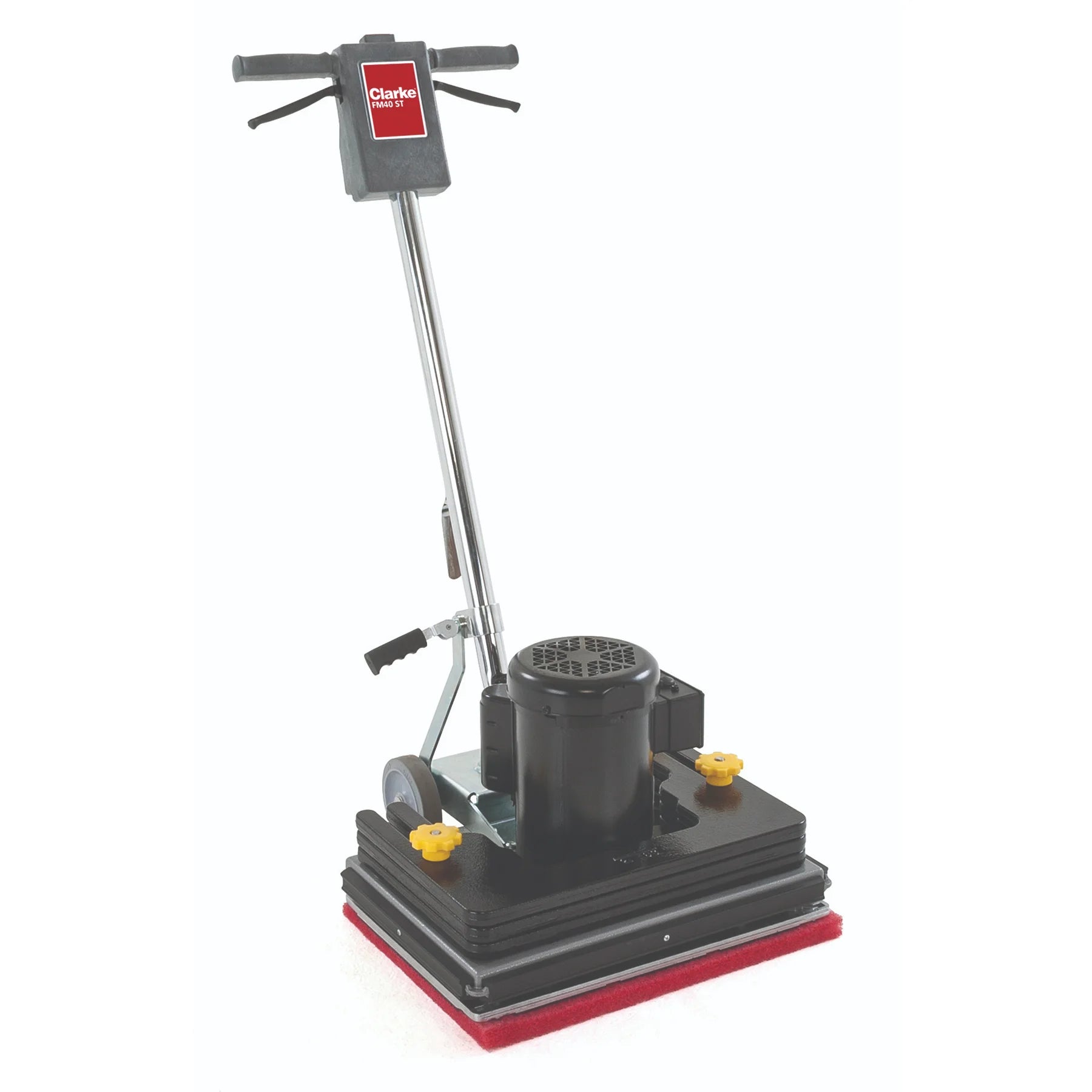 Clarke FM40 ST orbital floor machine, which takes the 2.5 gallon solution tank kit