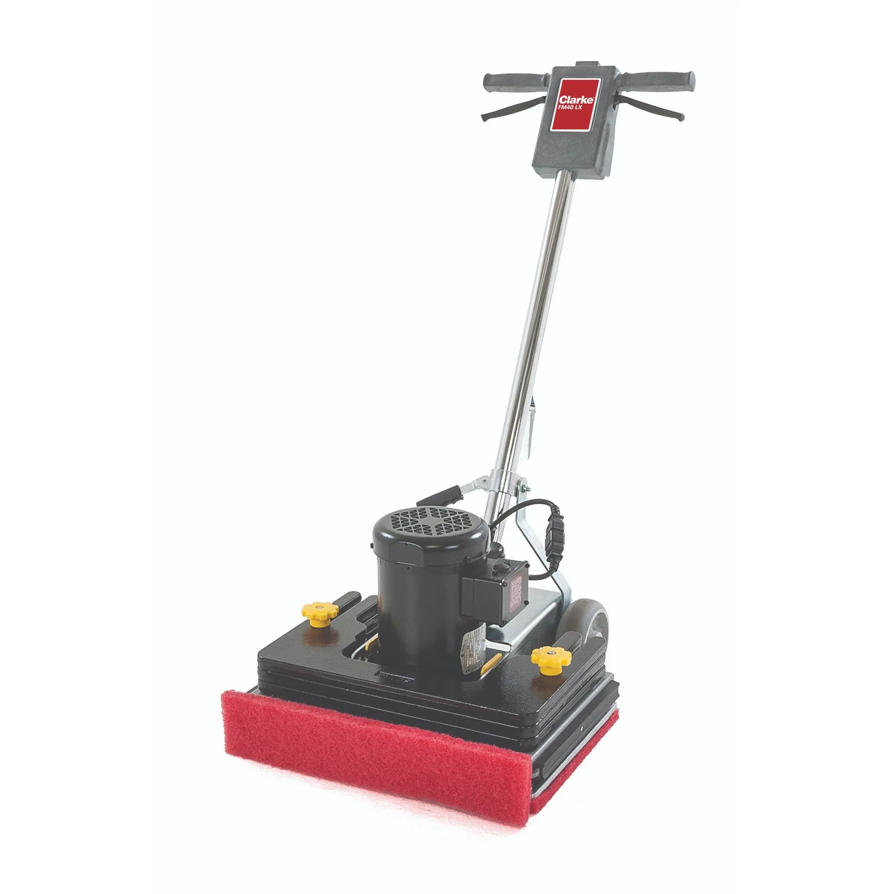 Clarke FM40 LX orbital floor machine, which takes the vacuum skirt kit