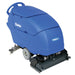 Clarke Focus II Cylindrical 28 walk-behind floor scrubber, front right angle on a white background