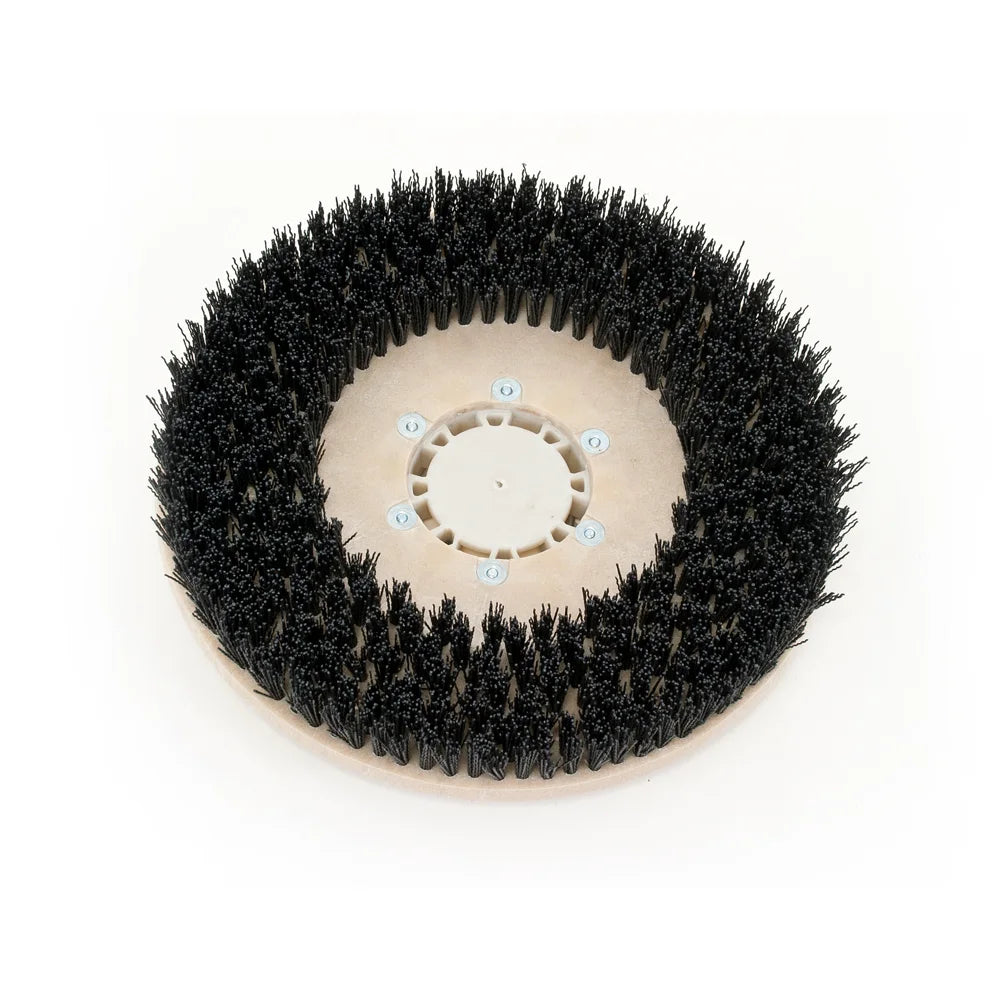 Black grit bristles of the Clarke Focus II heavy grit disc brush