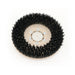 Black grit bristles of the Clarke Focus II heavy grit disc brush
