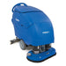 Clarke Focus II Disc 28 walk-behind scrubber, which runs two 14-inch disc brushes