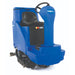 Clarke Focus II Rider BOOST ride-on scrubber, right side angle on a white background