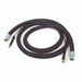 Clarke FP153 15 ft vacuum hose and solution line set, coiled, with hose cuffs and brass quick-connect fittings