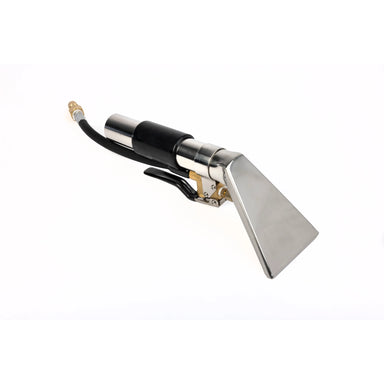Clarke FPHT-5 stainless steel hand tool detailer with trigger valve and solution line fitting, side view