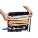 Snap-on squeegee bar being removed from the Clarke MA30 13B without tools
