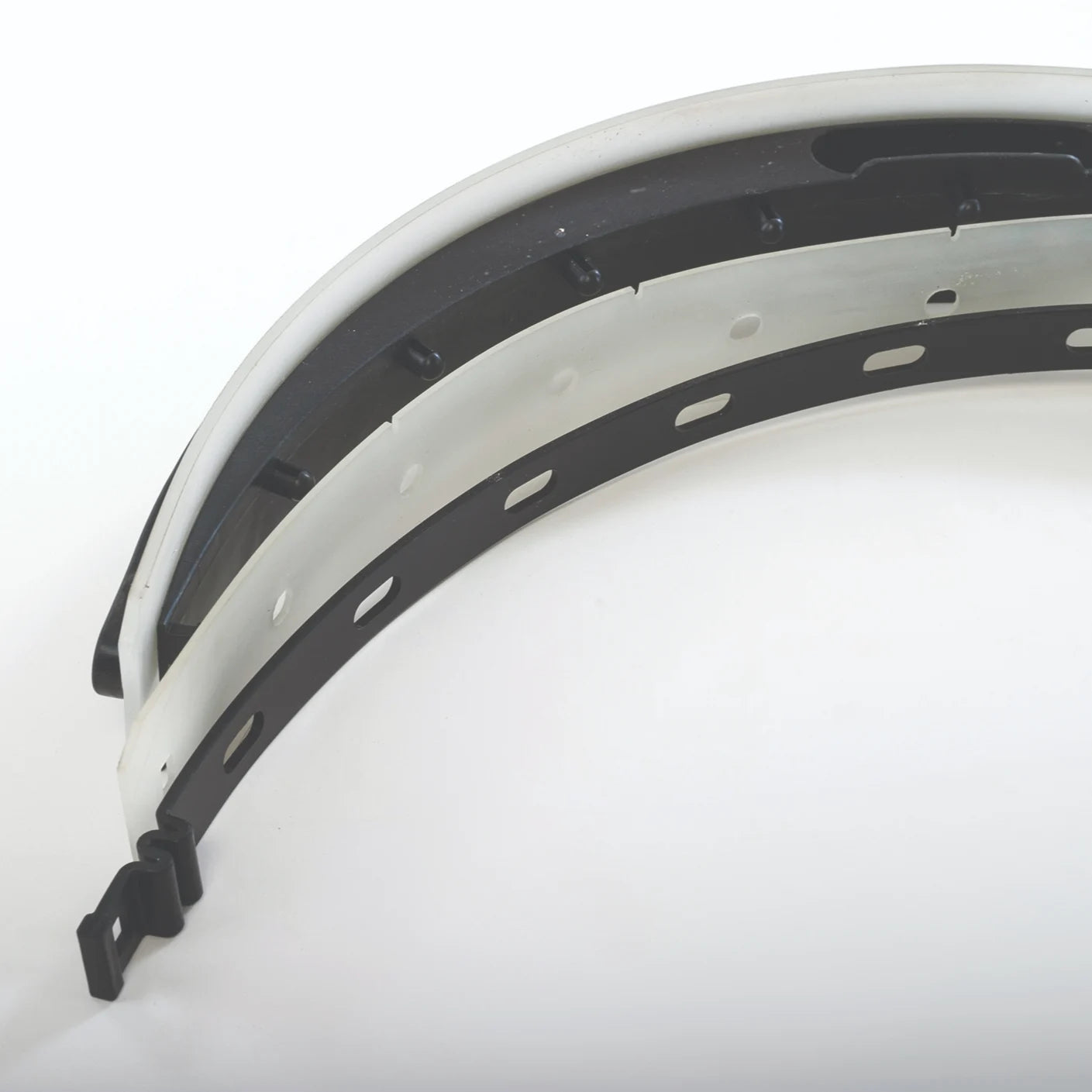 Squeegee blades on the Clarke Vantage 14, close-up