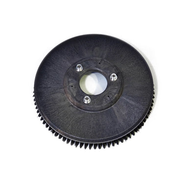 Clarke VF90411 17-inch disk scrub brush, angled view of the brush plate