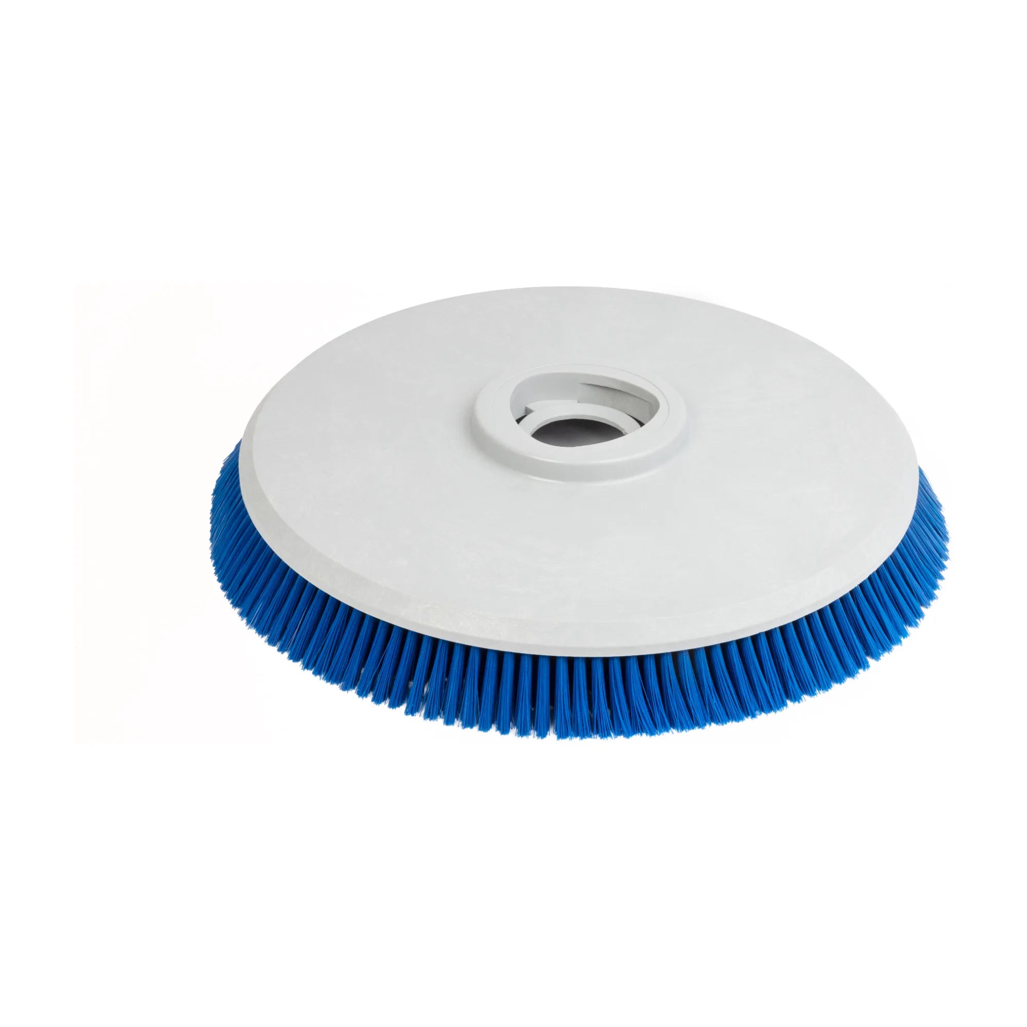 Clarke VF91040 530 mm disc scrub brush with blue bristles and a light gray plate, for the CA60 20D and 20TD