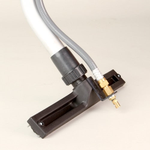 EDIC 334ACH squeegee head and solution line, angled view