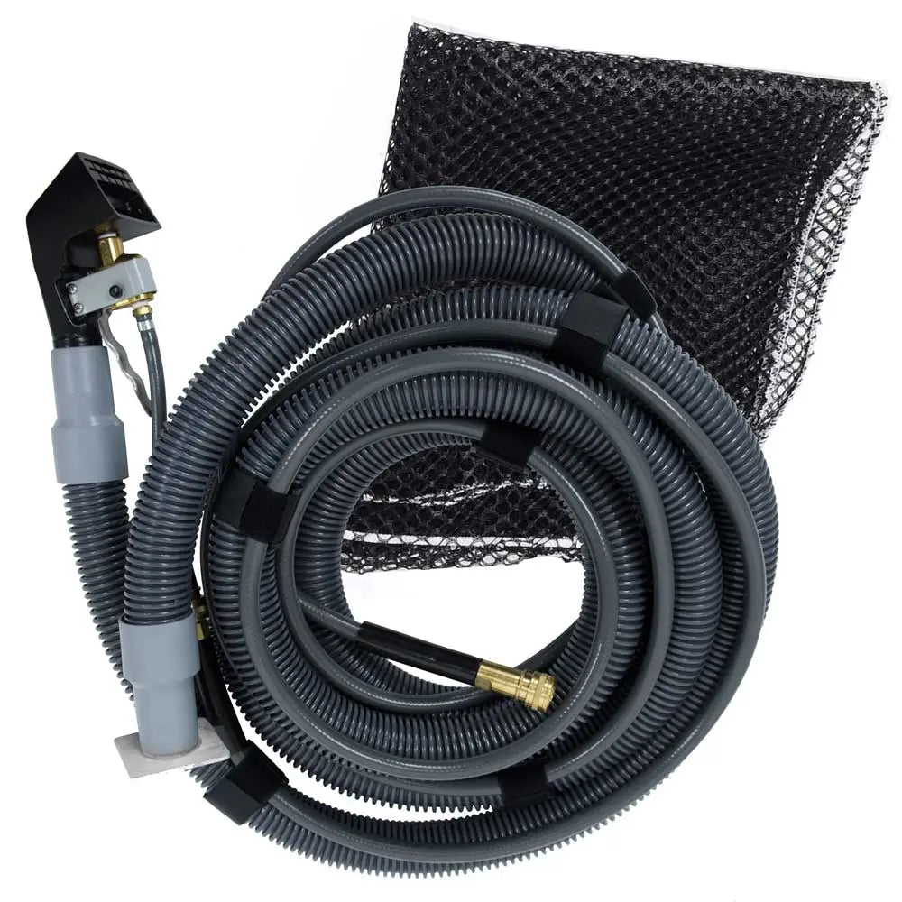 EDIC 358AC upholstery tool kit: 321ACH upholstery tool, 15 ft vacuum and solution hose and nylon mesh bag