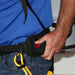 Hip-mounted on/off switch on the EDIC Atlas backpack vacuum belt